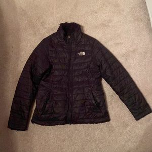 NORTH-FACE black puffer coat